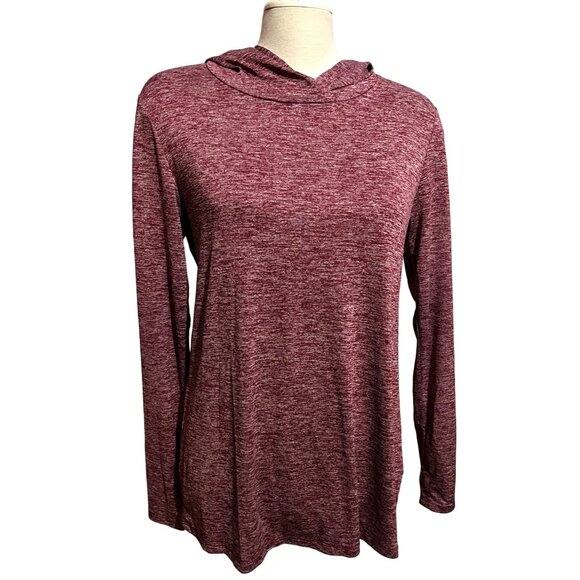 bcg Womens Activewear Hoodie Sz Large Pink Moisture Wicking Running Aerobic Shir - Picture 7 of 7